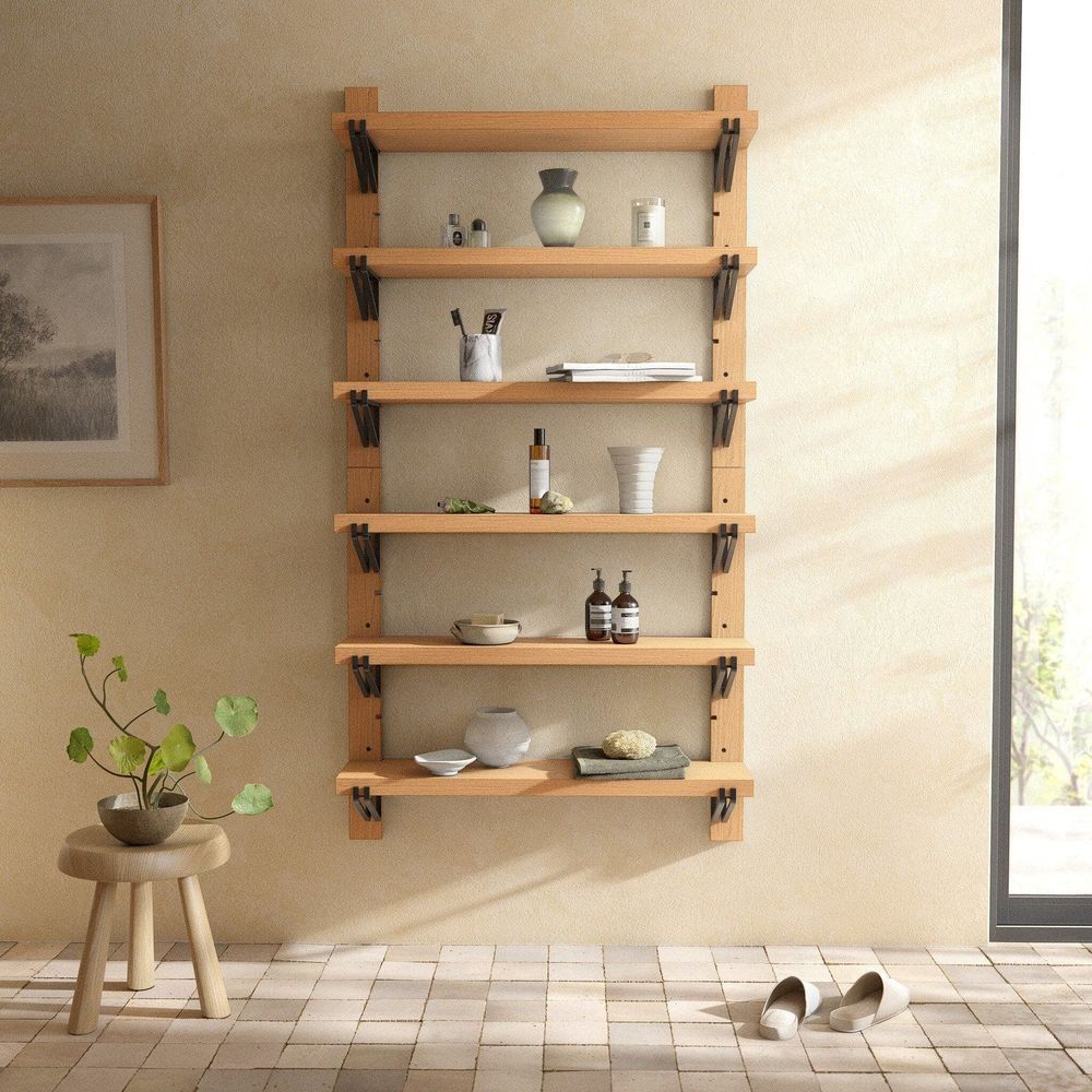 Bookcases & Etageres Swivel Shelf - Natural Oak