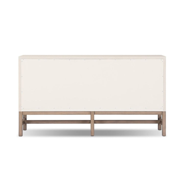 Fiona 6 Drawer Dresser - Ivory Painted Raffia