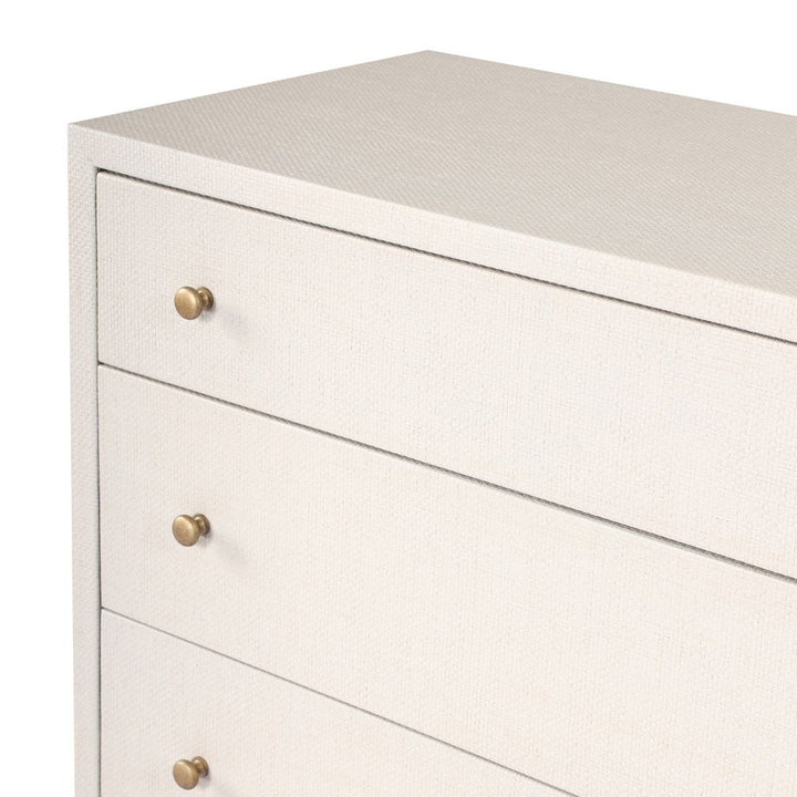 Fiona 6 Drawer Dresser - Ivory Painted Raffia