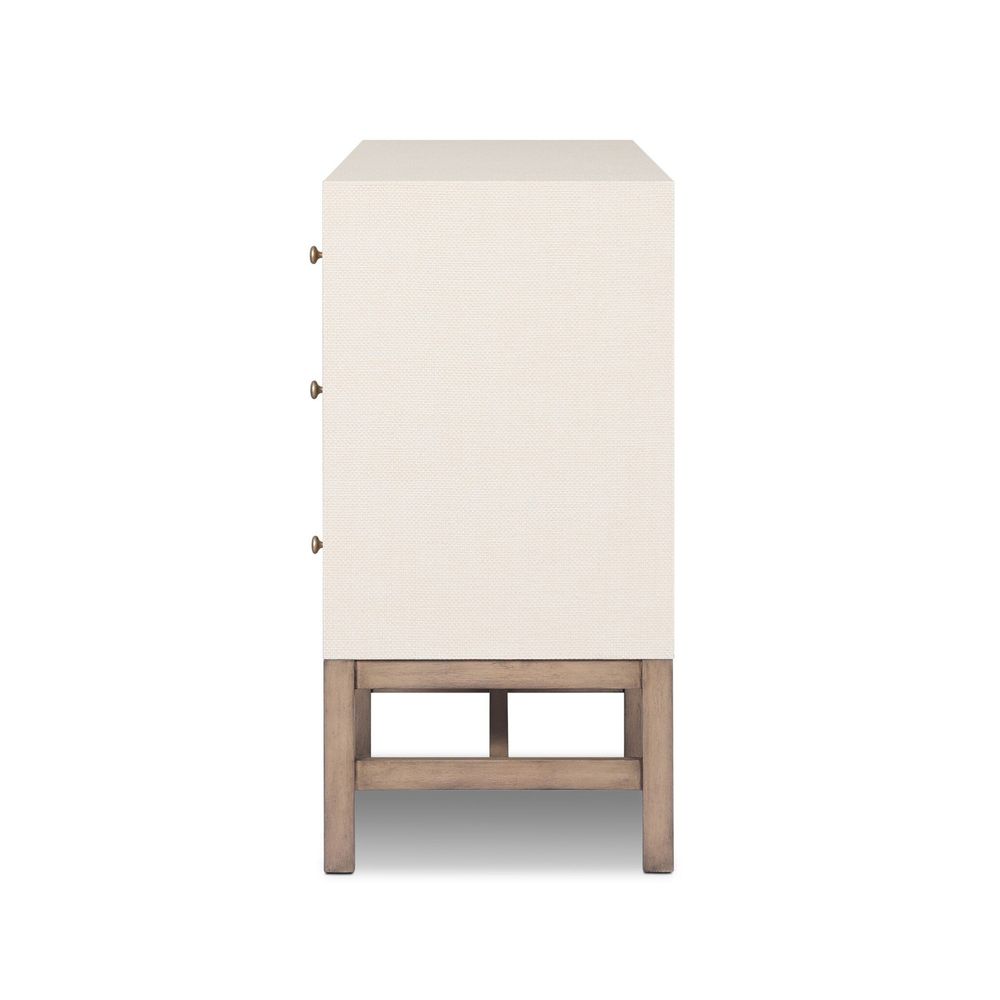 Dressers & Chests Fiona 6 Drawer Dresser - Ivory Painted Raffia