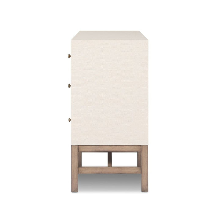 Dressers & Chests Fiona 6 Drawer Dresser - Ivory Painted Raffia