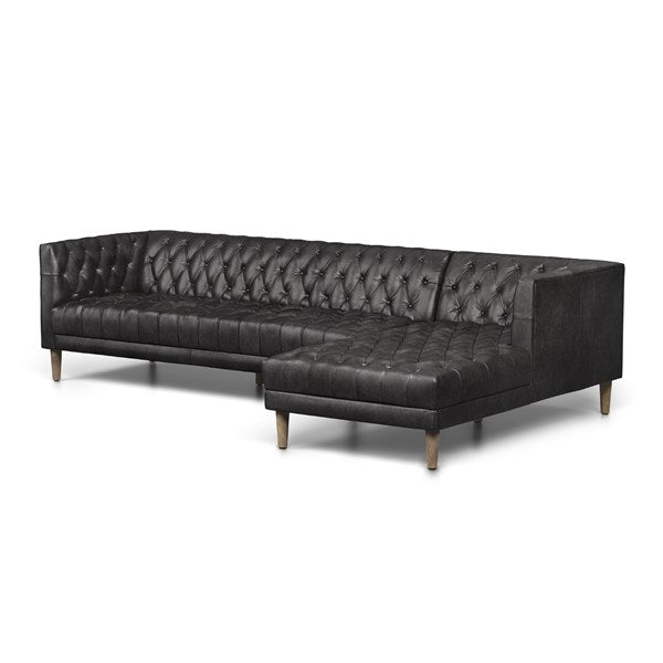 Williams Sectional-Four Hands-FH-233296-002-SectionalsRAF 2 Piece Sectional-Ebony-66-France and Son
