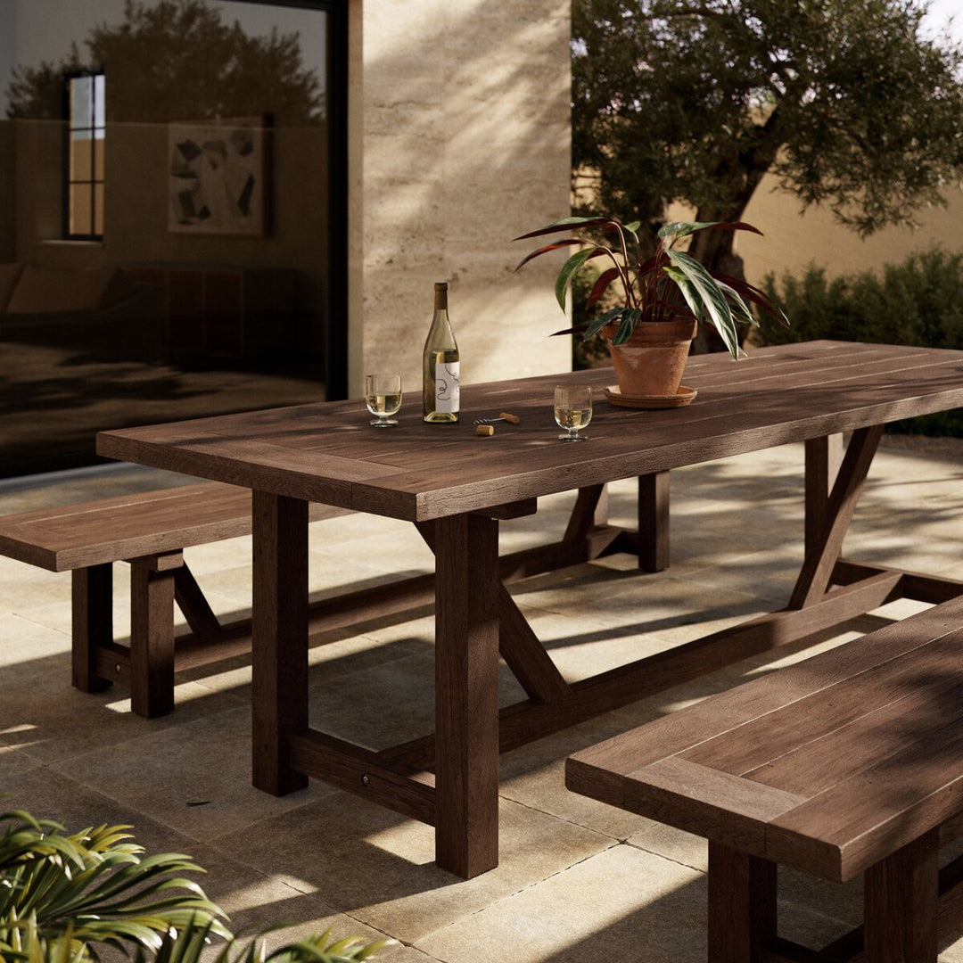 Conrad Outdoor Dining Table - Stained Heritage Brown