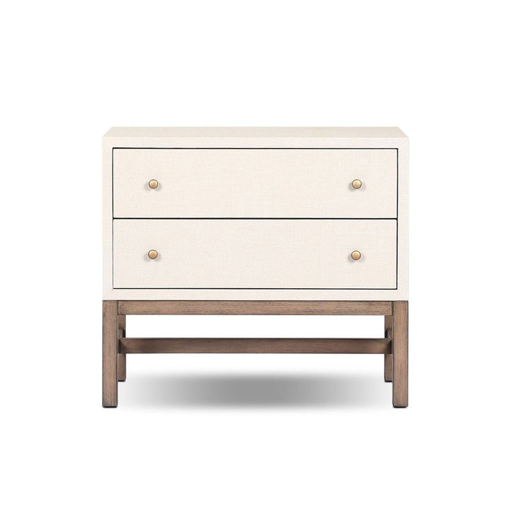 Nightstands Fiona Nightstand - Ivory Painted Raffia