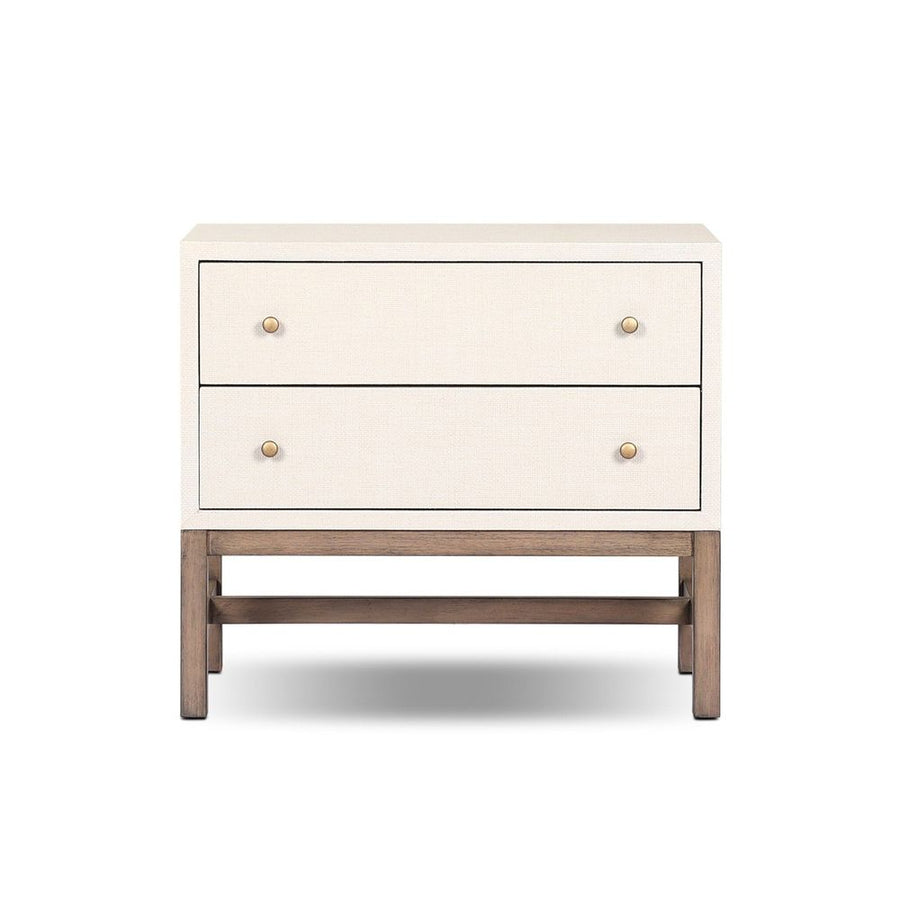Nightstands Fiona Nightstand - Ivory Painted Raffia