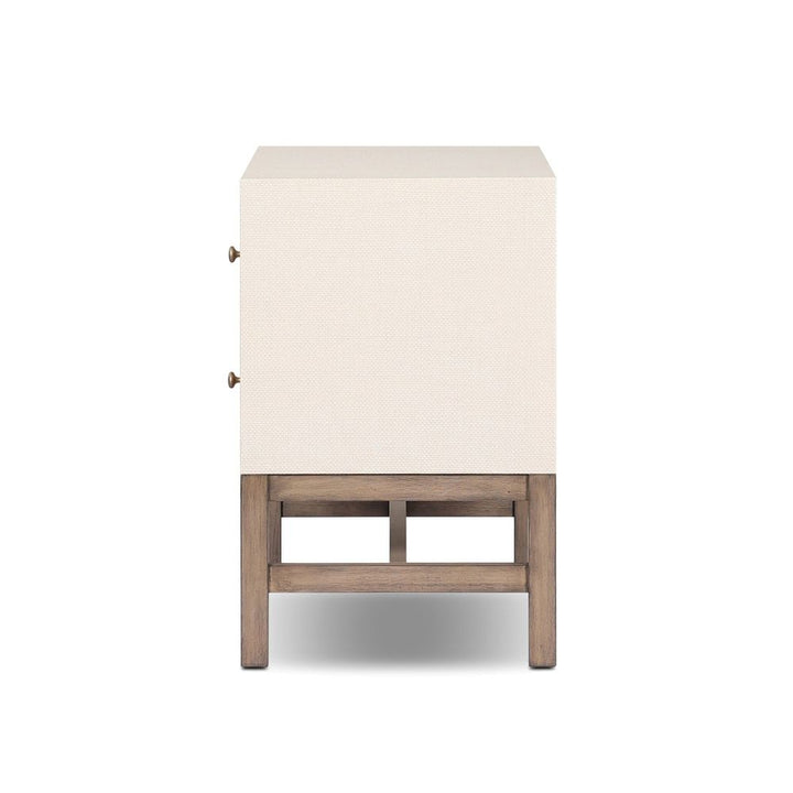 Nightstands Fiona Nightstand - Ivory Painted Raffia
