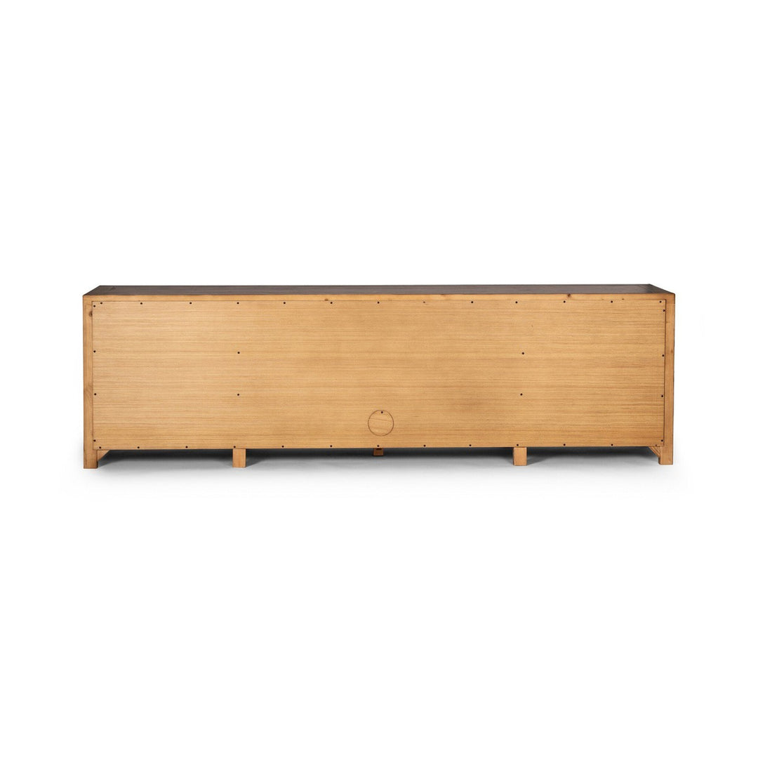 Gavin Media Console - Aged Pine - Brown, Copper