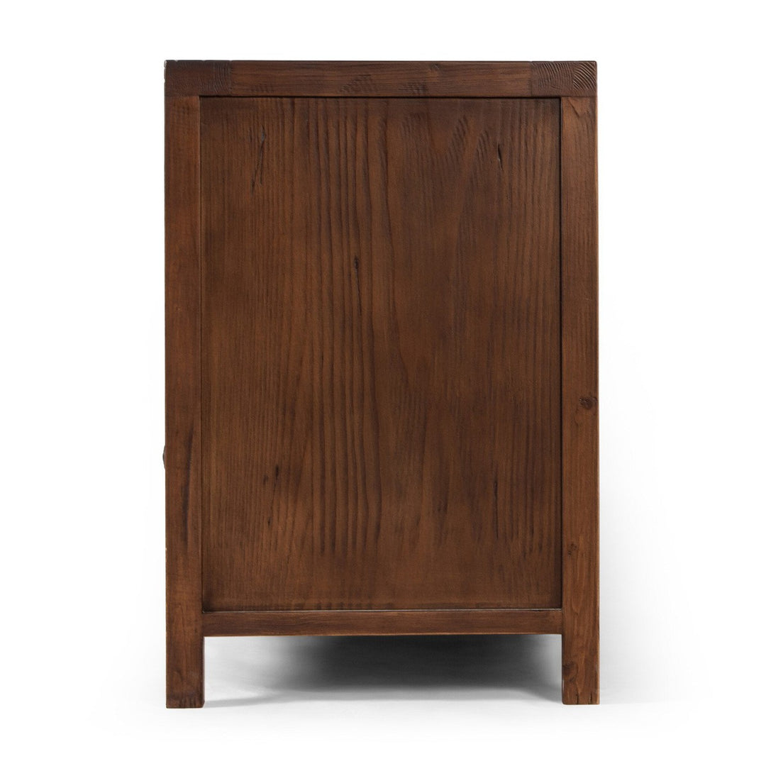 Gavin Media Console - Aged Pine - Brown, Copper