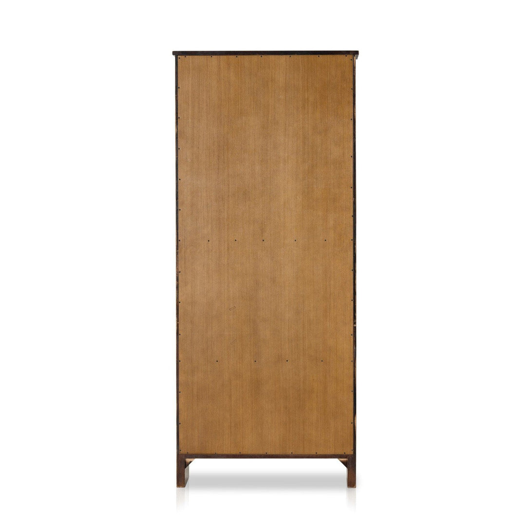 Halston Bookcase - Distressed Walnut