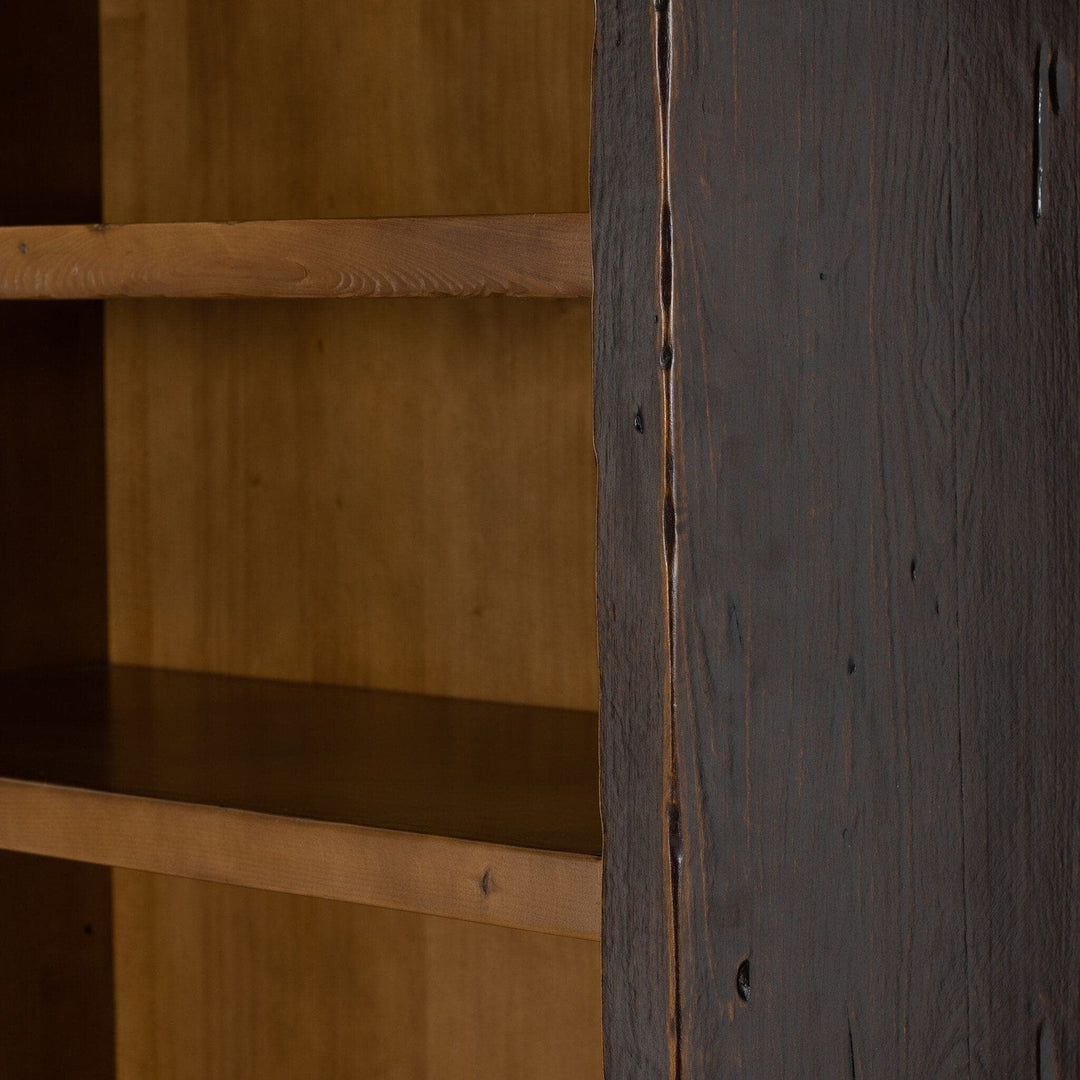 Halston Bookcase - Distressed Walnut