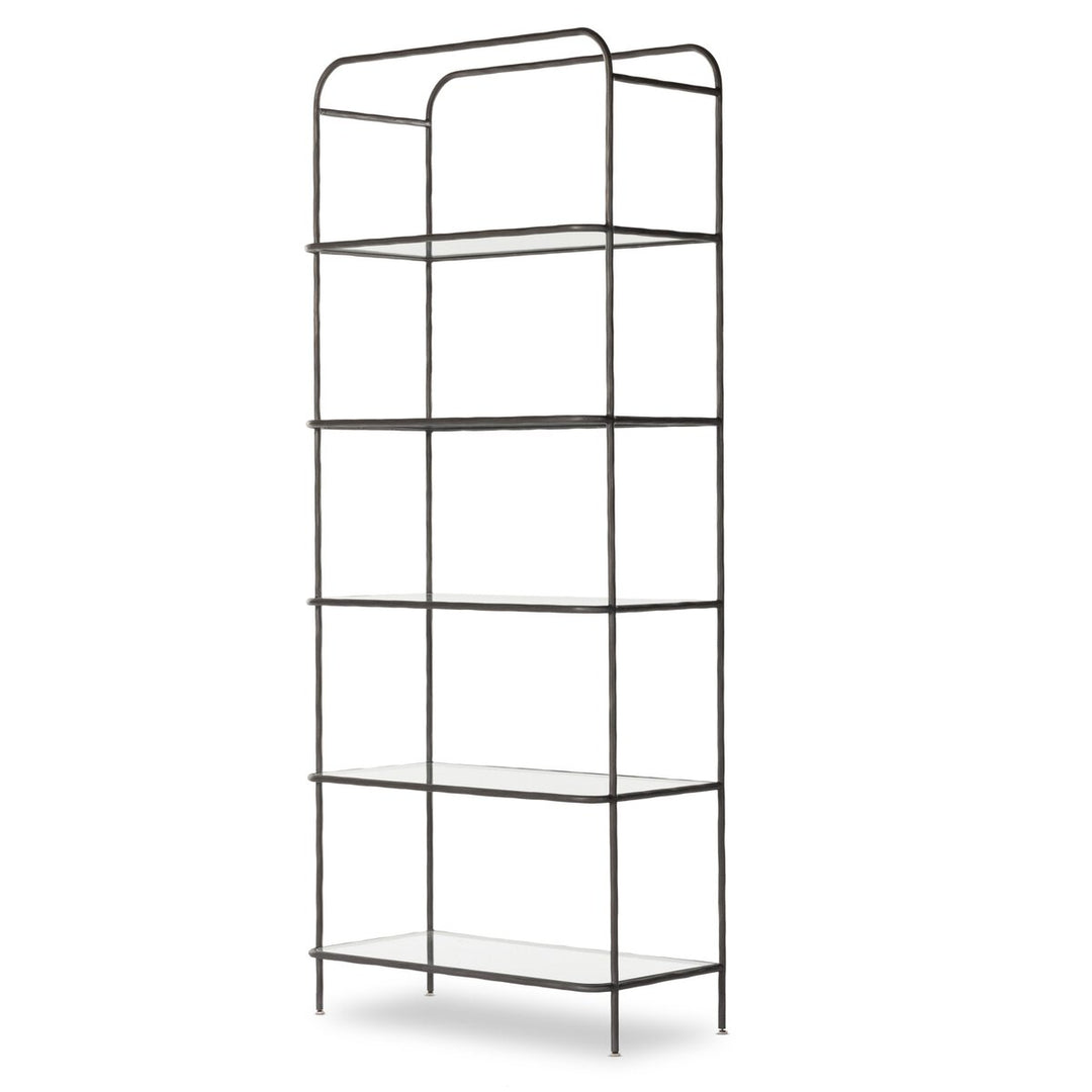 Kendrick Bookcase - Hammered Gunmetal - 102"