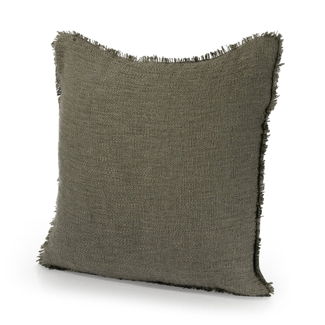 Sharp Outdoor Pillow - Textured Olive - 20"X20" - Cover Only