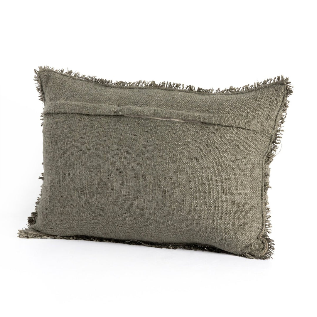 Sharp Outdoor Pillow - Textured Olive - 16"X24" - Cover Only