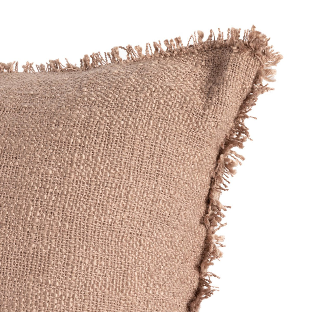 Sharp Outdoor Pillow - Textured Taupe - 16"X24" - Cover Only