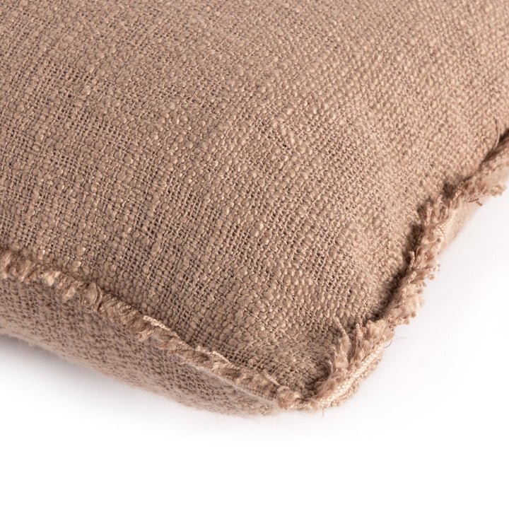 Sharp Outdoor Pillow - Textured Taupe - 16"X24" - Cover Only