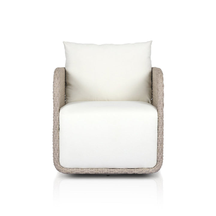 Zurich Outdoor Swivel Chair - Vintage White