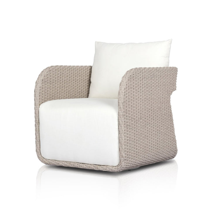 Zurich Outdoor Swivel Chair - Vintage White