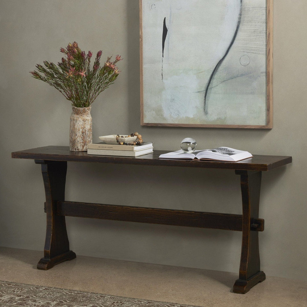 Hawthorne Console Table - Distressed Walnut