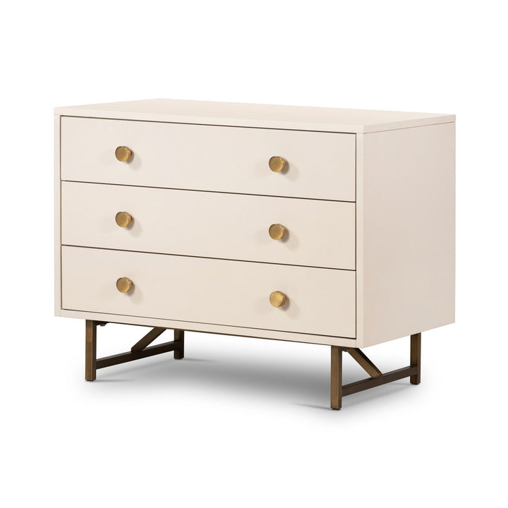 Hayes Rectangular Nightstand - Matte Alabaster