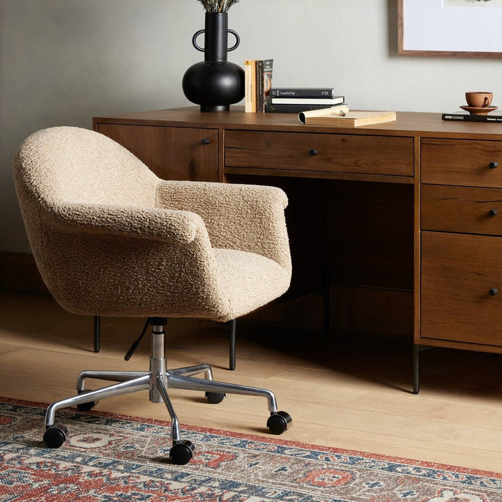 Felicity Desk Chair - Sheepskin Camel