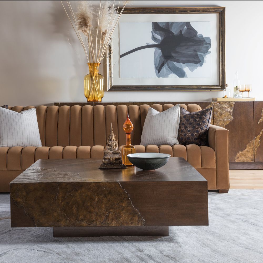 Contango Square Cocktail Table - Dark Brown