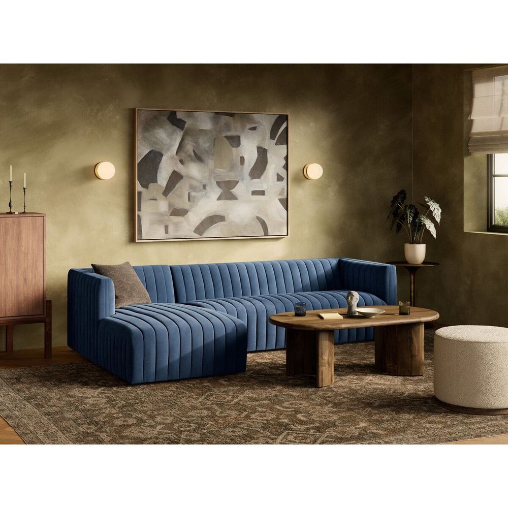 Sectionals Alexander 2-Piece Sectional - LAF - Sapphire Navy - 105"
