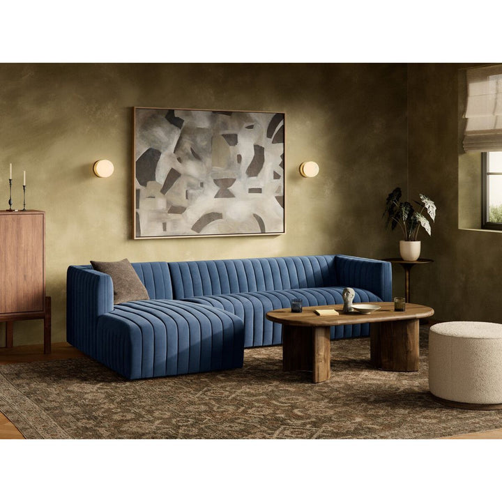 Donovan 2-Piece Sectional - Left Chaise - Sapphire Navy - 105"