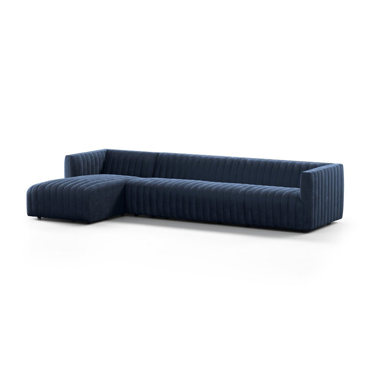 Donovan 2-Piece Sectional - Left Chaise - Sapphire Navy - 126"