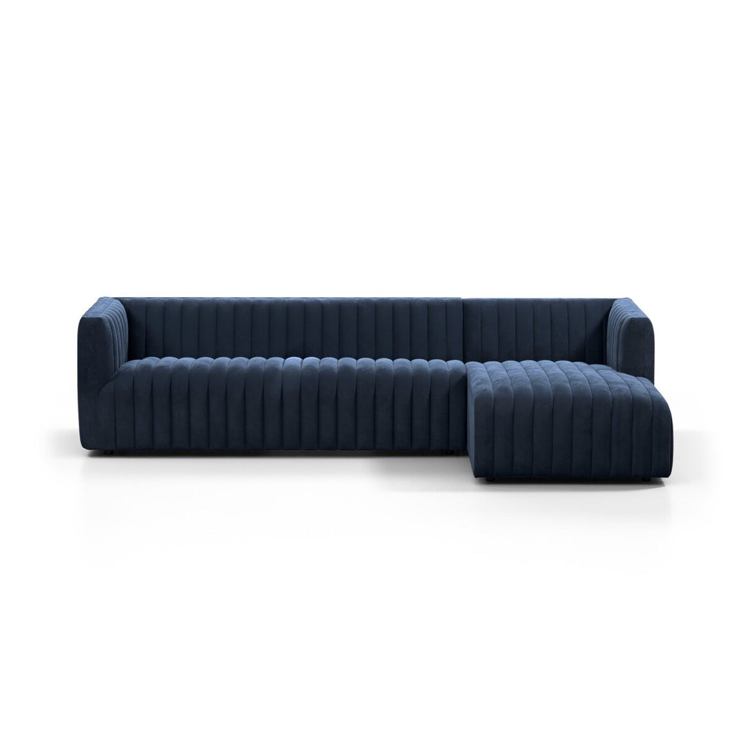 Donovan 2-Piece Sectional - Right Chaise - Sapphire Navy - 105"