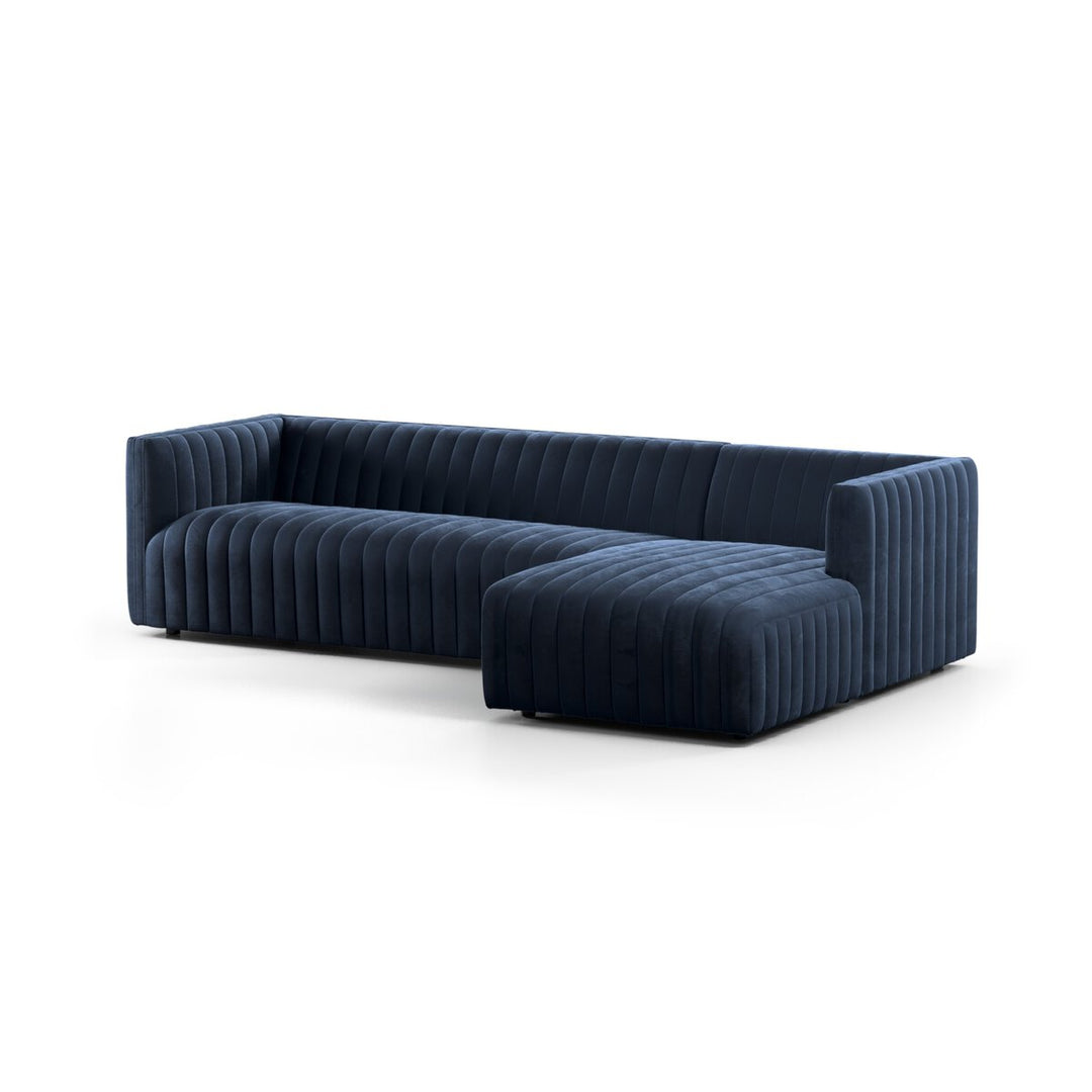 Donovan 2-Piece Sectional - Right Chaise - Sapphire Navy - 105"