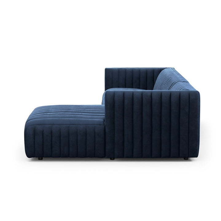 Donovan 2-Piece Sectional - Right Chaise - Sapphire Navy - 105"