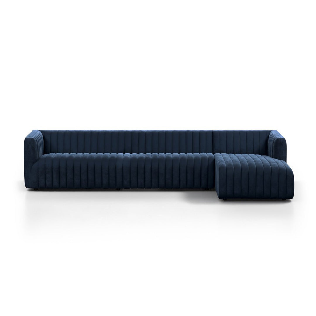 Donovan 2-Piece Sectional - Right Chaise - Sapphire Navy - 126"