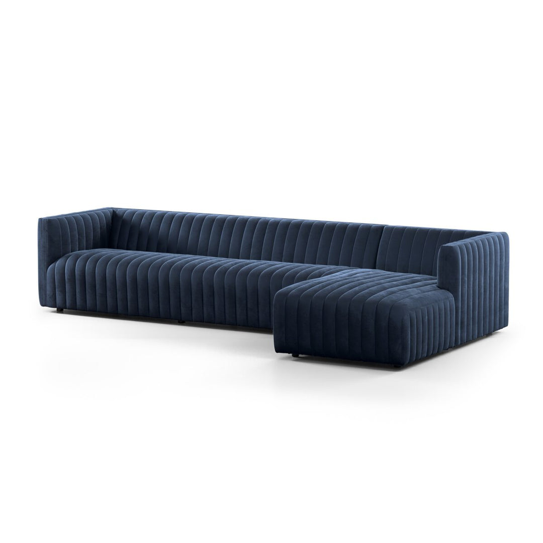 Donovan 2-Piece Sectional - Right Chaise - Sapphire Navy - 126"