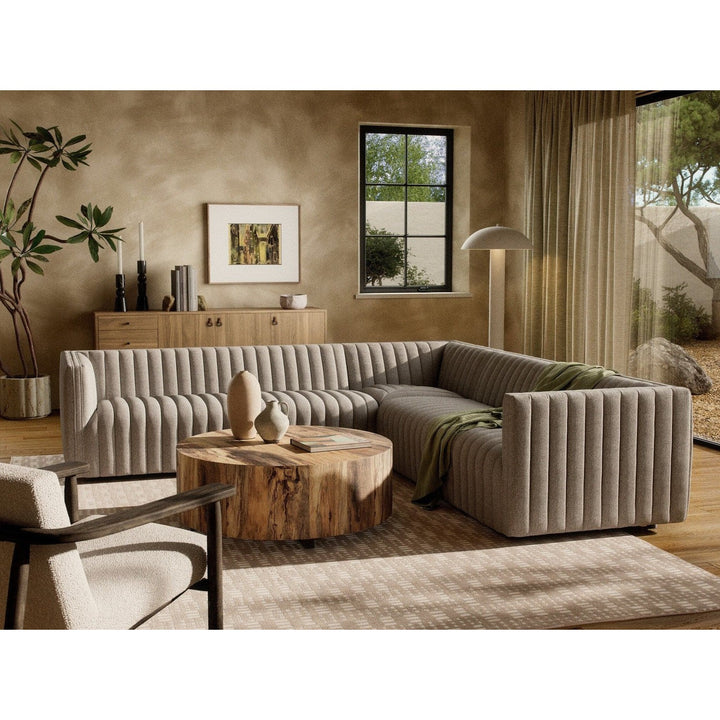 Alexander Channel Tufted 3-Piece Corner Sectional - Orly Natural - 105"