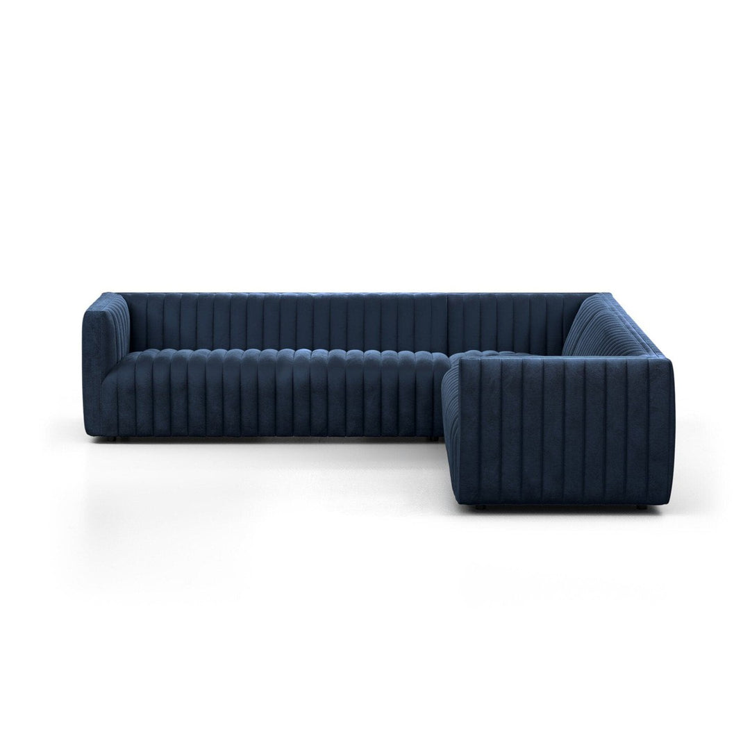 Alexander Channel Tufted 3-Piece Corner Sectional - Sapphire Navy - 105"