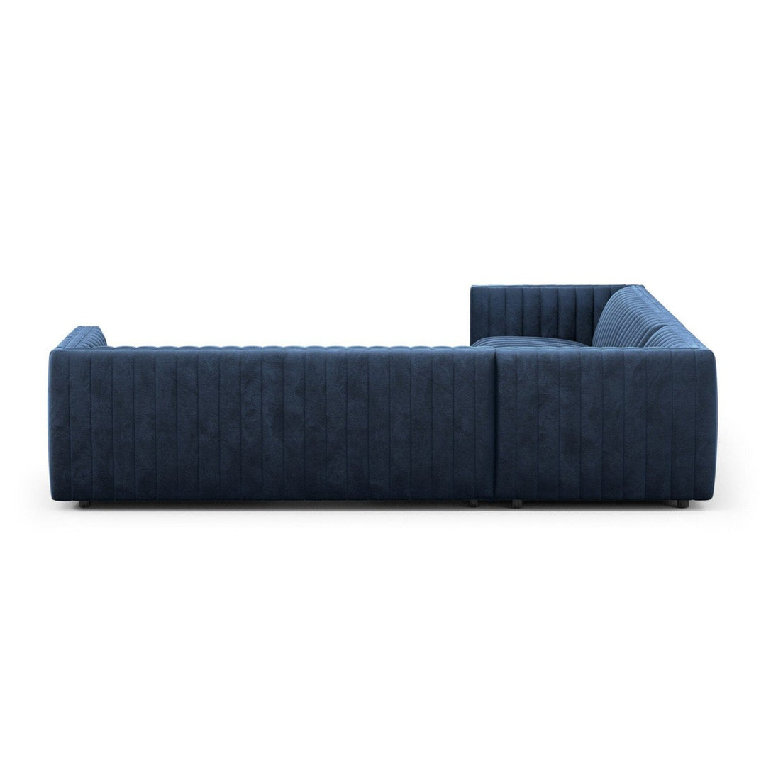 Alexander Channel Tufted 3-Piece Corner Sectional - Sapphire Navy - 105"