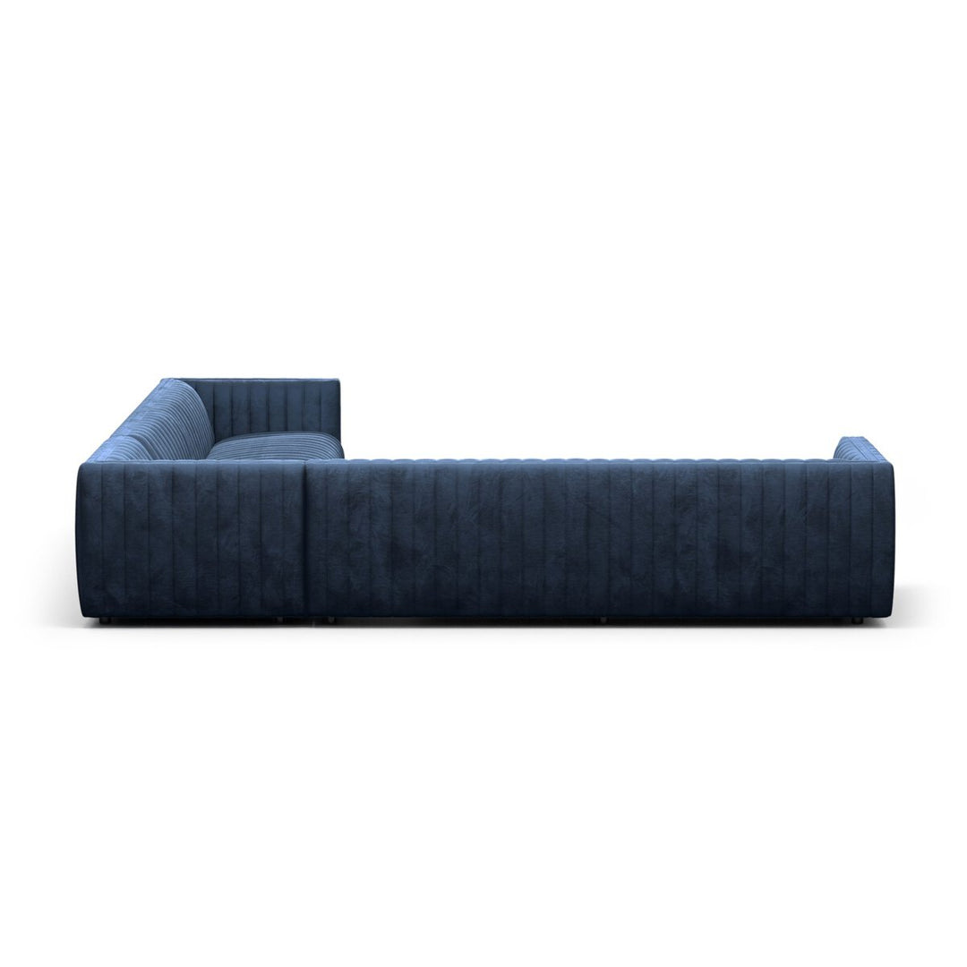 Donovan 3-Piece Sectional - Sapphire Navy - 126"