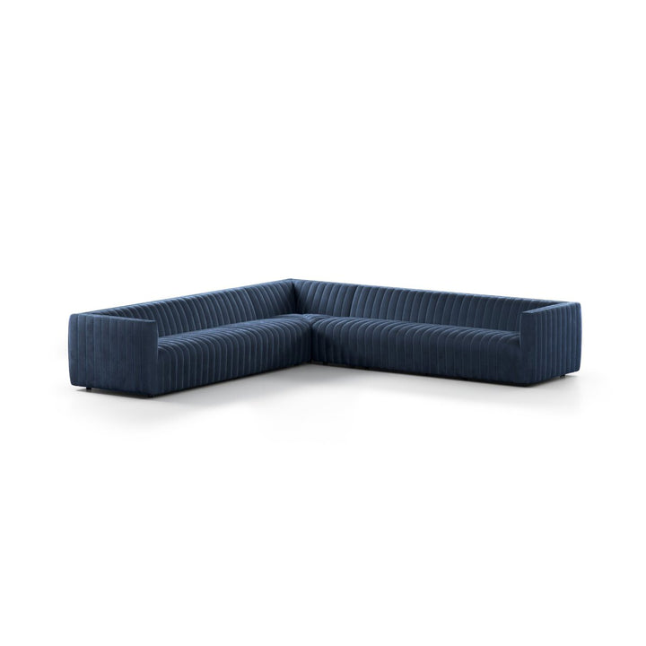 Donovan 3-Piece Sectional - Sapphire Navy - 126"