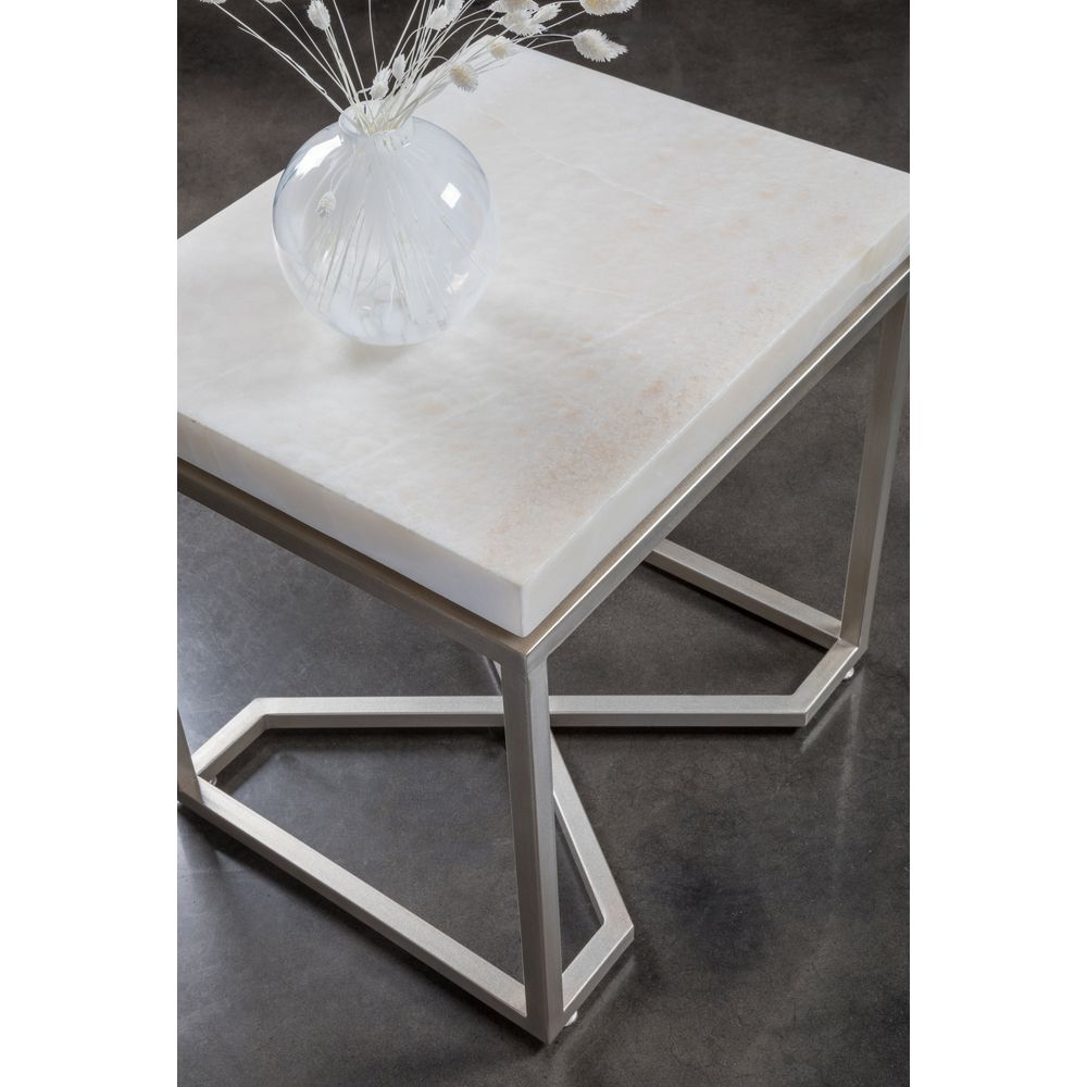 Side Tables Vara Rectangular End Table - Champagne