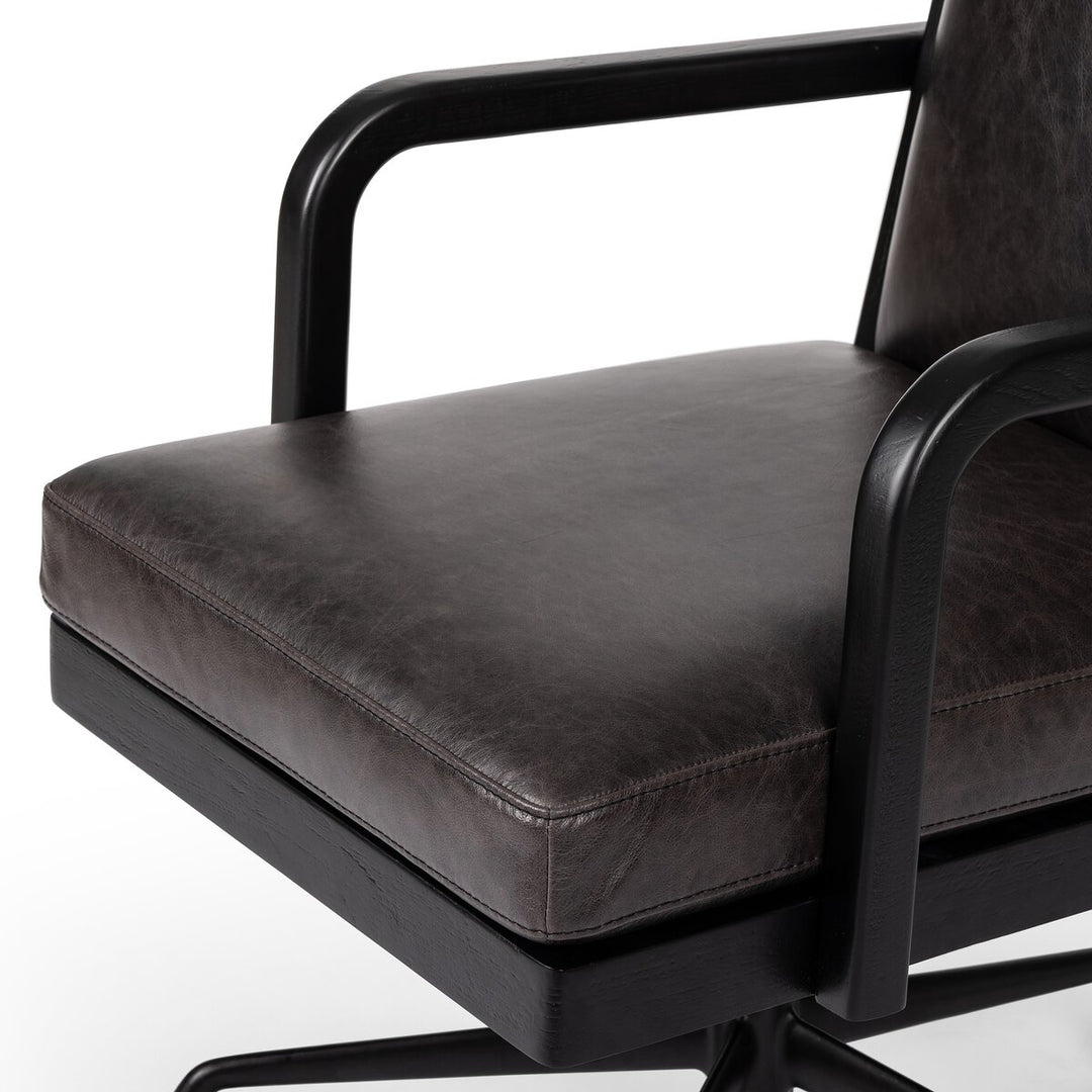 Macy Desk Chair - Brushed Ebony