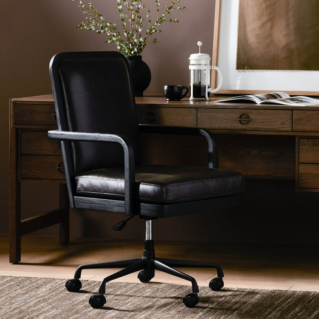 Macy Desk Chair - Brushed Ebony