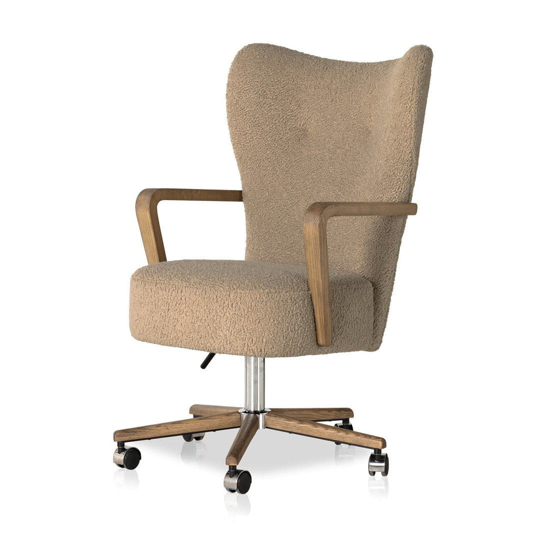 Thatcher Desk Chair - Sheepskin Camel