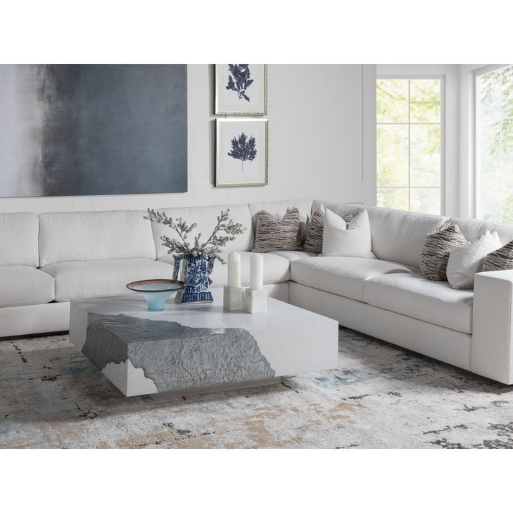 Coffee Tables Contango White Square Cocktail - Ivory