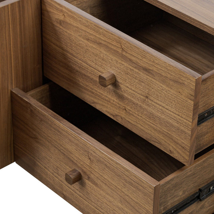 Matteo Media Console - Natural Walnut