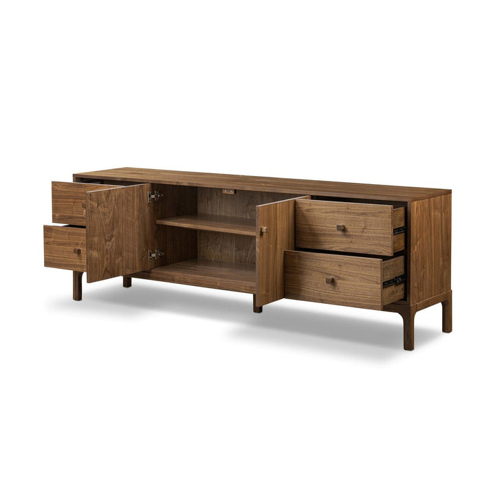 Matteo Media Console - Natural Walnut