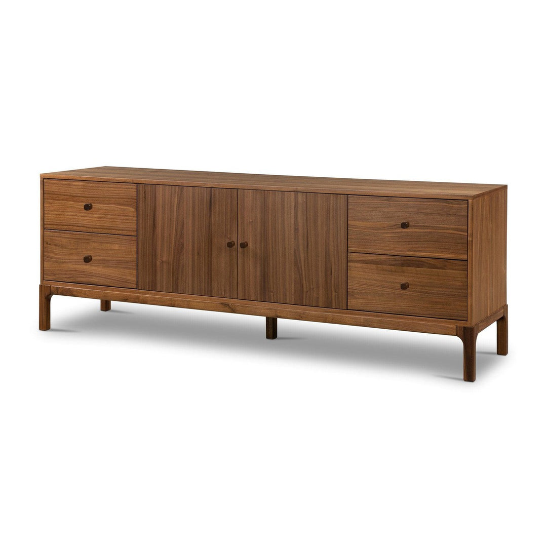 Matteo Media Console - Natural Walnut