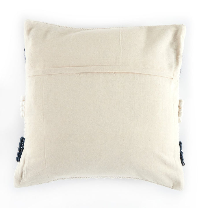 Patterned Stripe Pillow - Navy Natural - Insert + Cover - 20"X20"