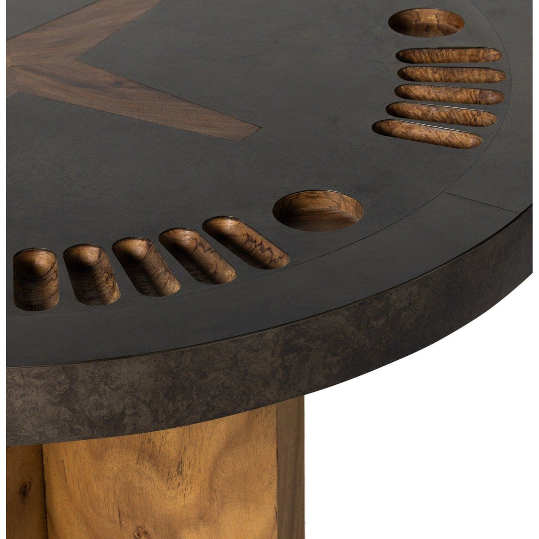 Royce Poker Table - Natural Brown Guanacaste