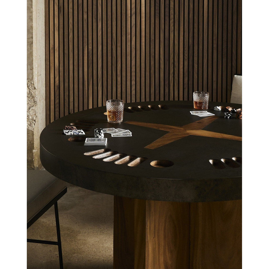 Royce Poker Table - Natural Brown Guanacaste