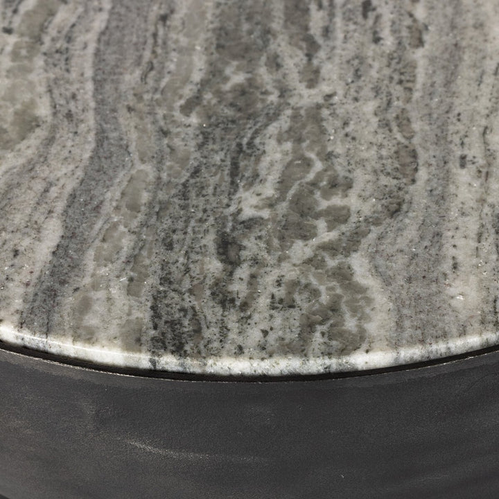 Prescott End Table - River Grey Marble